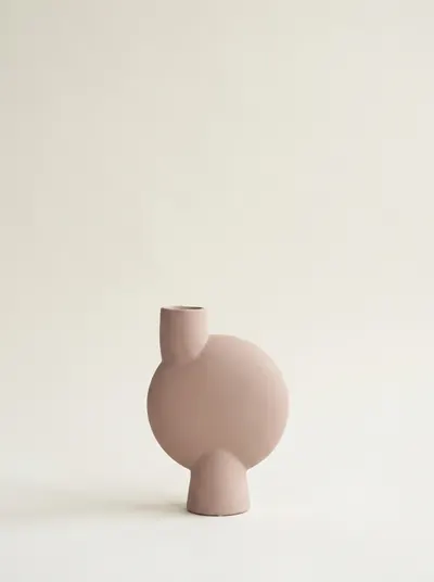 Sphere Vase Bubl, Medio, Café Creme